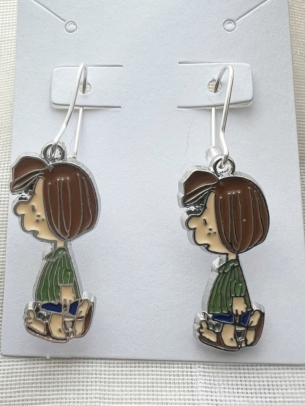 Peanuts Peppermint Patty Character Statement Earrings - New!
